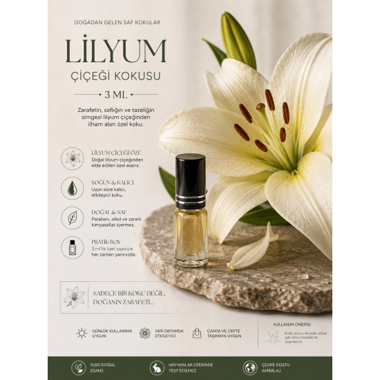 Lilyum çiçeği kokusu (3 ml ) 