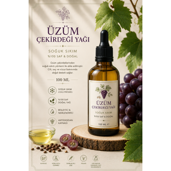 Üzüm çekirdeği Yağı (100 ml ) 