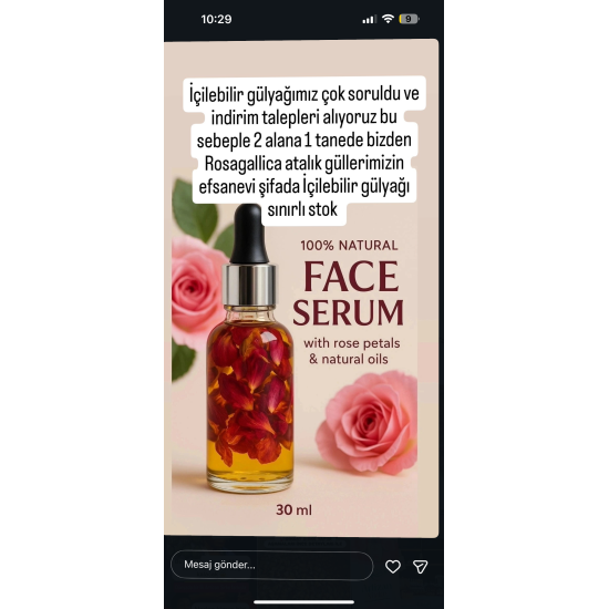İçilebilir Gül yağı 