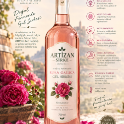 Rosa gallica Gül sirkesi 750 ml 